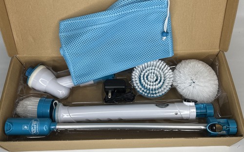 Hurricane spin scrubber with - spin,